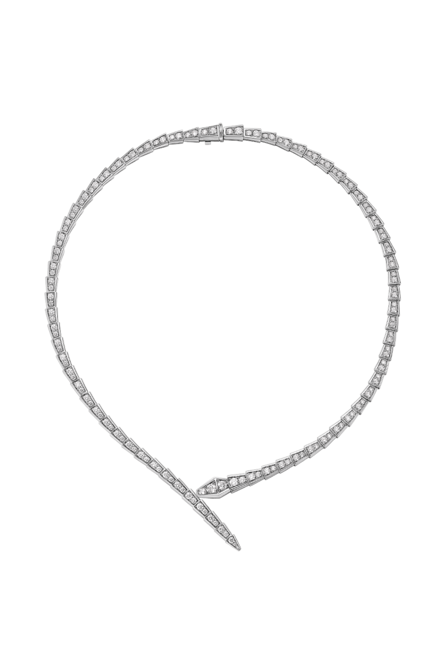 Colar BV serpente cravejado