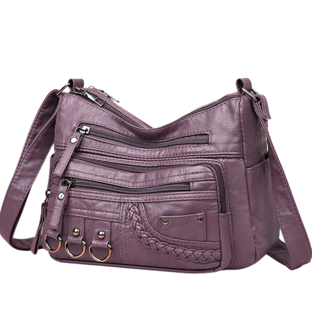 Bolsa feminina transversal couro PU